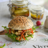 Fire-Grilled Veg & Hummus on Turkish Bread (VG) 1