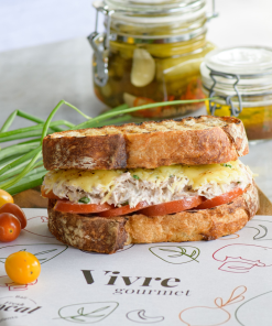 Classic Tuna Melt on Toasted Sourdough